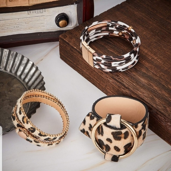 Private Label Jewelry - Boho Leopard Print Bracelets